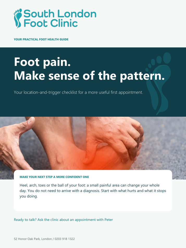 Foot pain guide cover