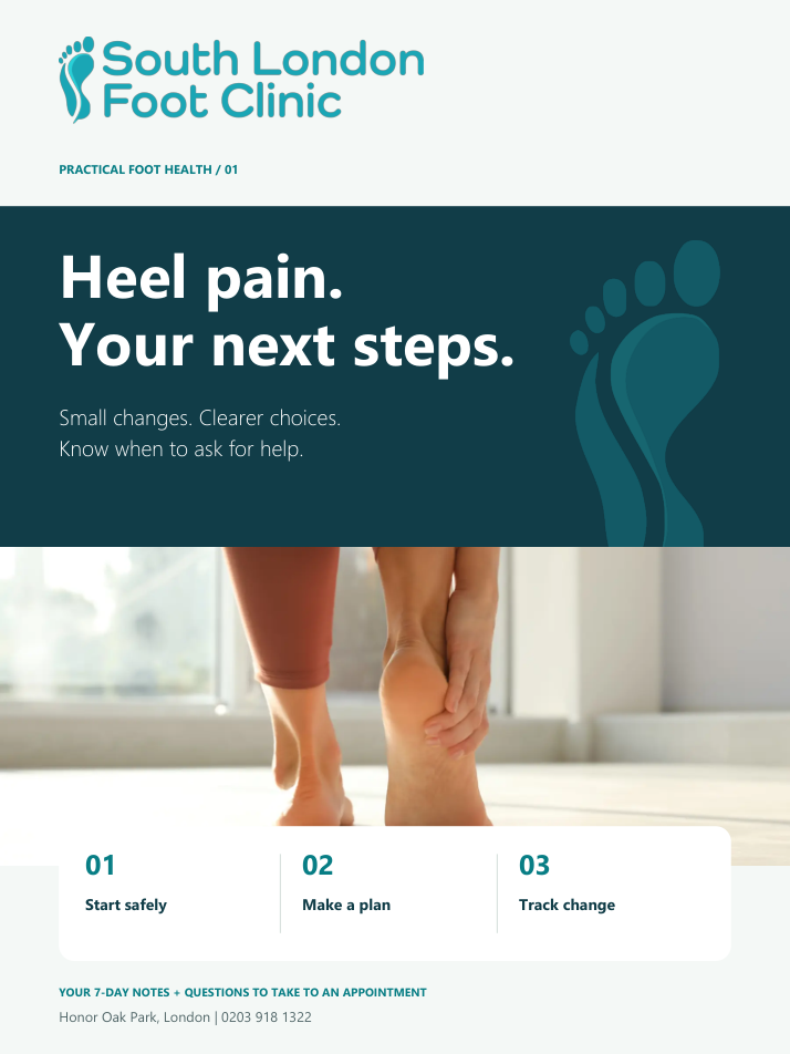 Heel pain guide cover