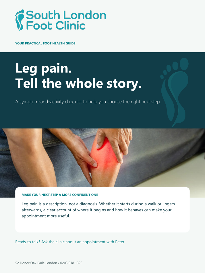 Leg pain guide cover