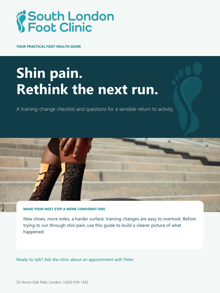 Shin pain guide cover