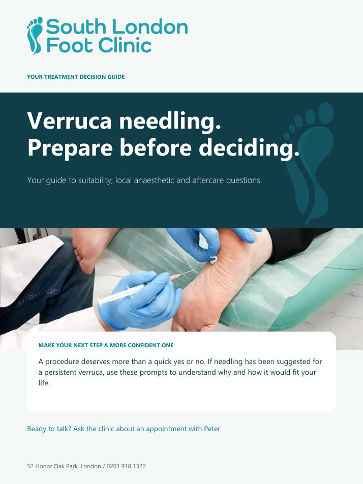 Verruca needling guide cover