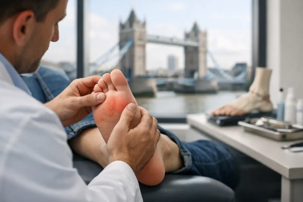 When to See a Podiatrist in London for Foot Pain